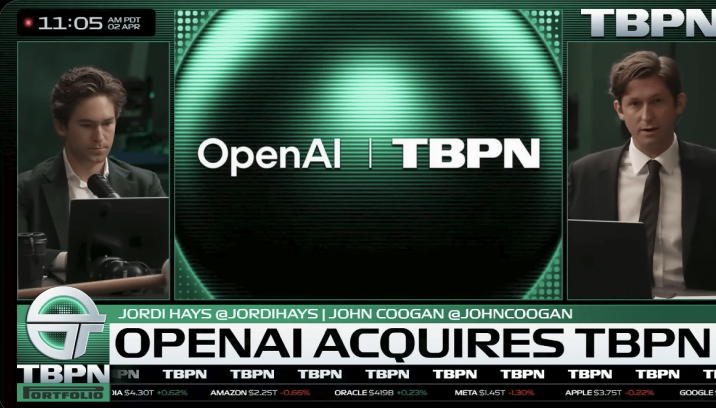 OpenAI,  토크쇼를 인수했다
